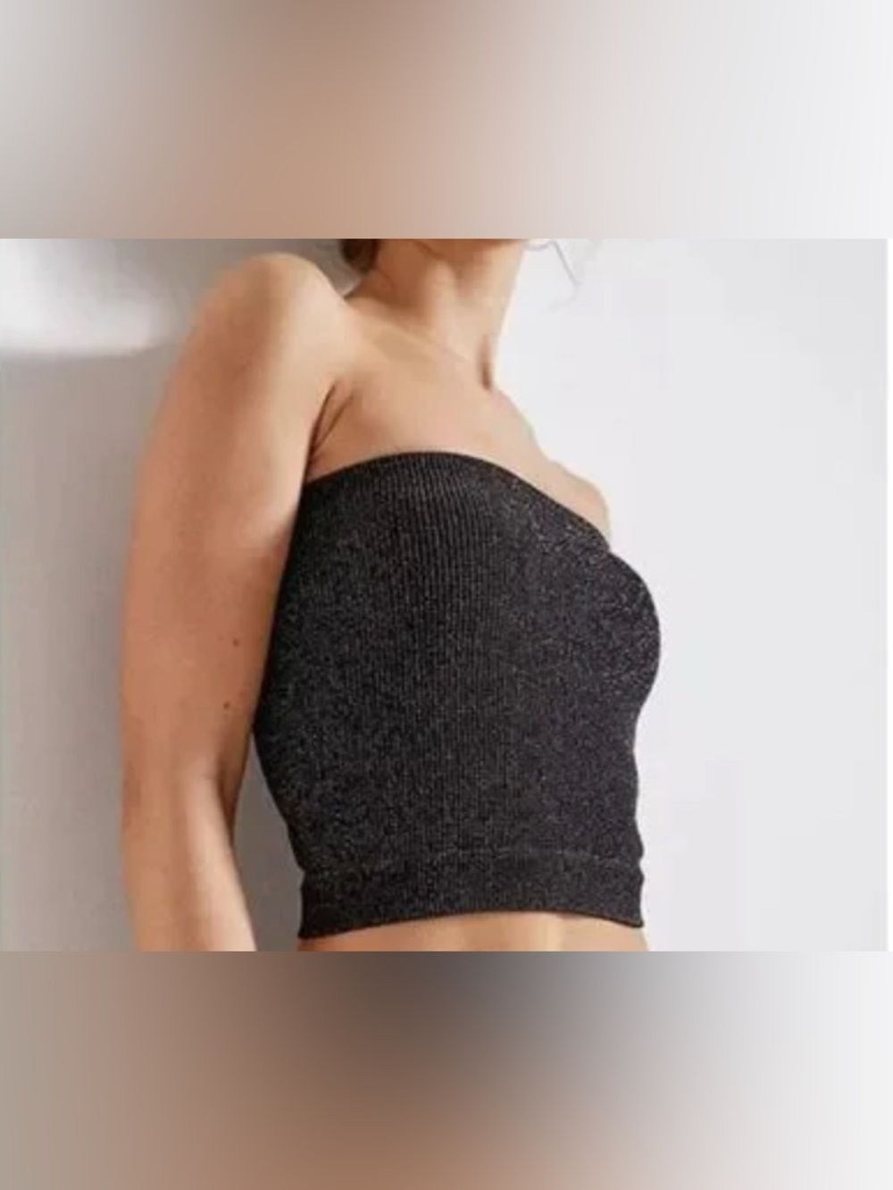 Urban Outfitters Out From Under Cindy Metallic Cropped Tube Top Size M/L